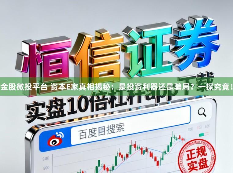 金股微投平台 资本E家真相揭秘：是投资利器还是骗局？一探究竟！