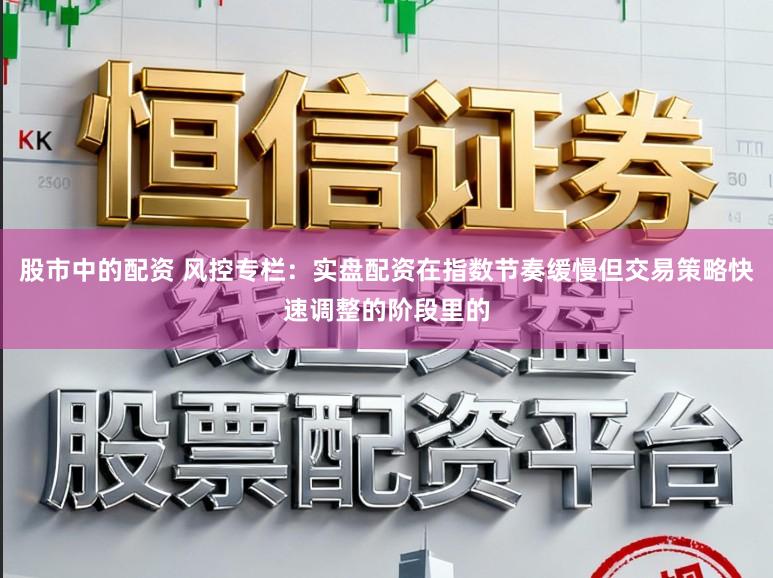 股市中的配资 风控专栏：实盘配资在指数节奏缓慢但交易策略快速调整的阶段里的