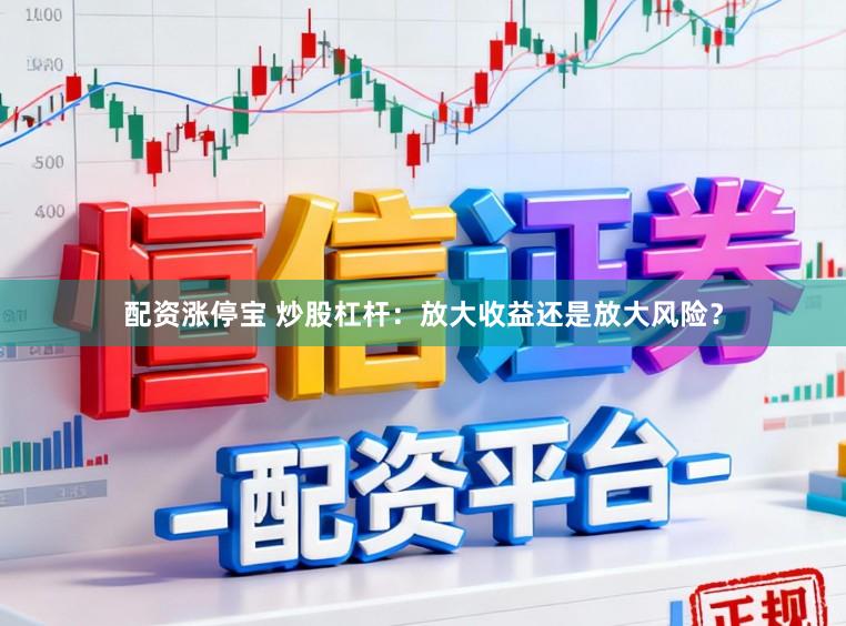配资涨停宝 炒股杠杆：放大收益还是放大风险？